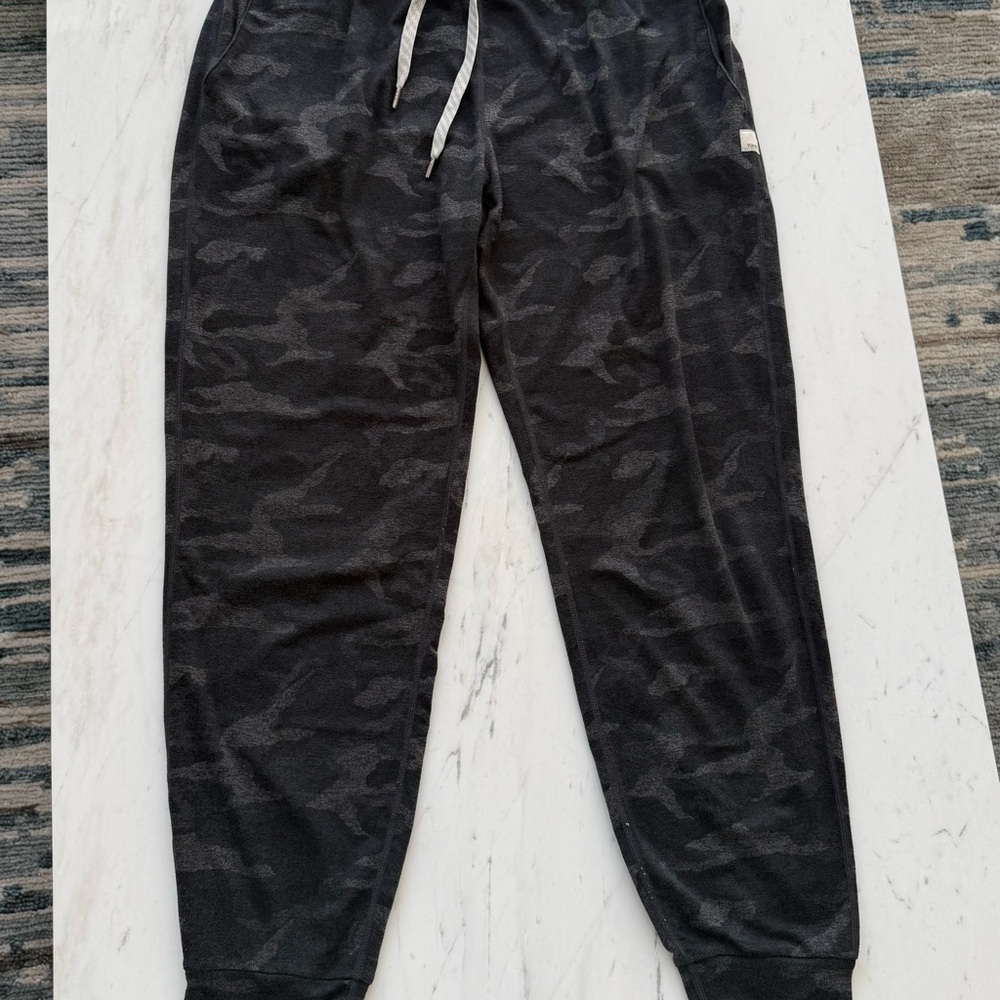 Vuori Black Camo Track Pants